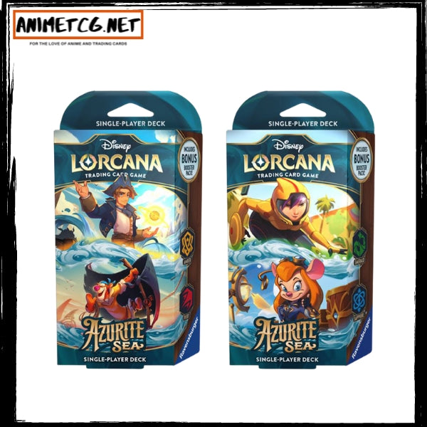 Disney Lorcana Set 6 Azurite Sea Starter Decks Set of 2 Anime TCG.net Disney Lorcana Set 6 Azurite Sea Starter Decks Set of 2 Anime TCG.net