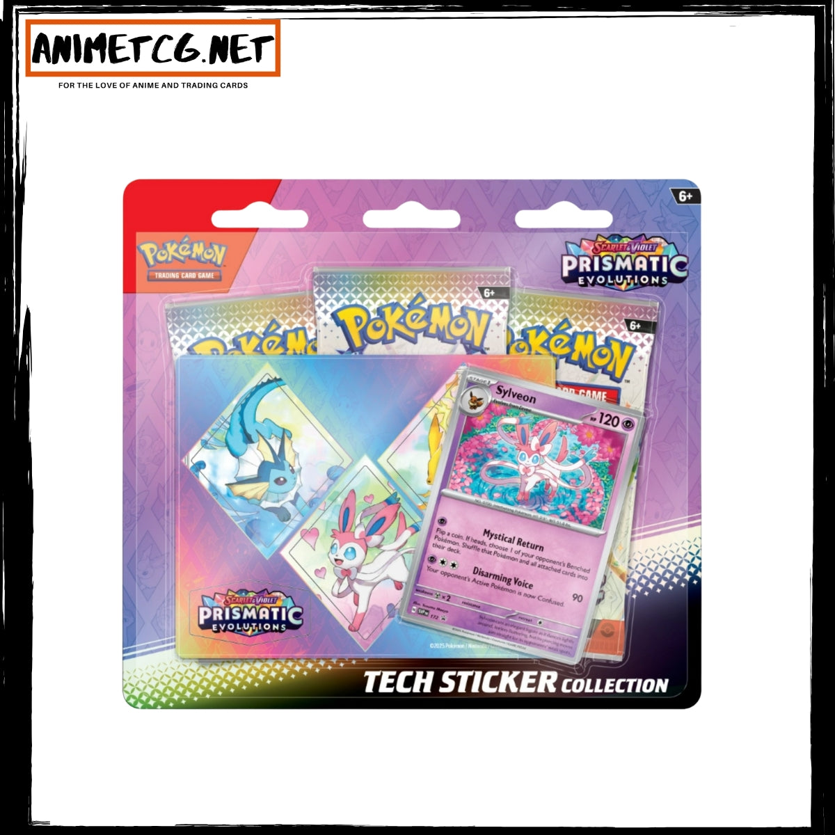 Pokemon TCG Scarlet and Violet Prismatic Evolutions Sticker Collection
