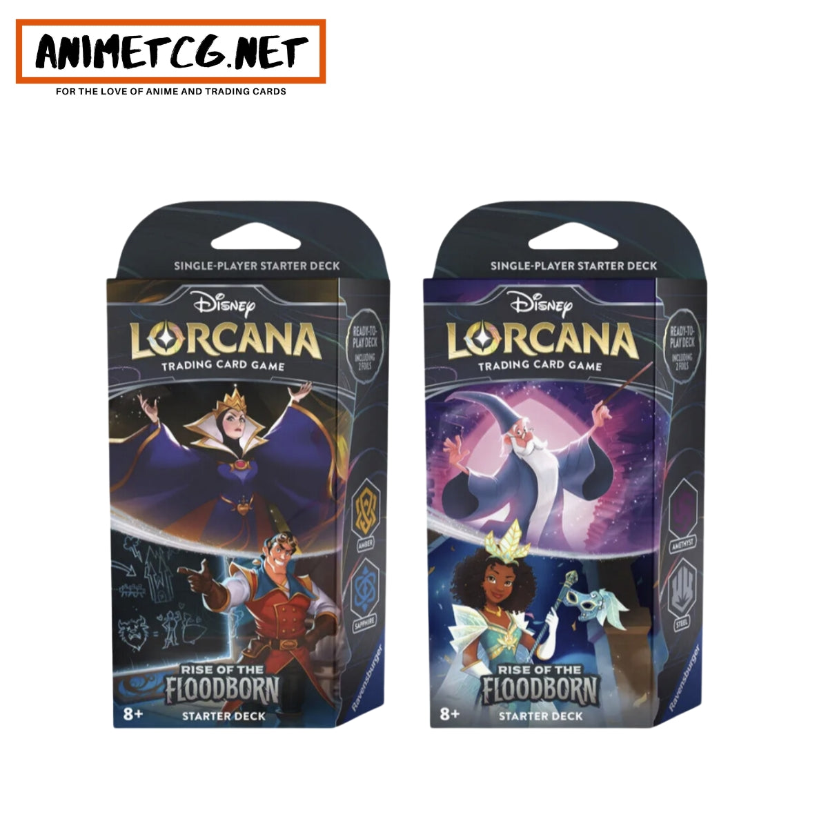 Disney Lorcana Rise of the Floodborn Starter Decks - Set of 2