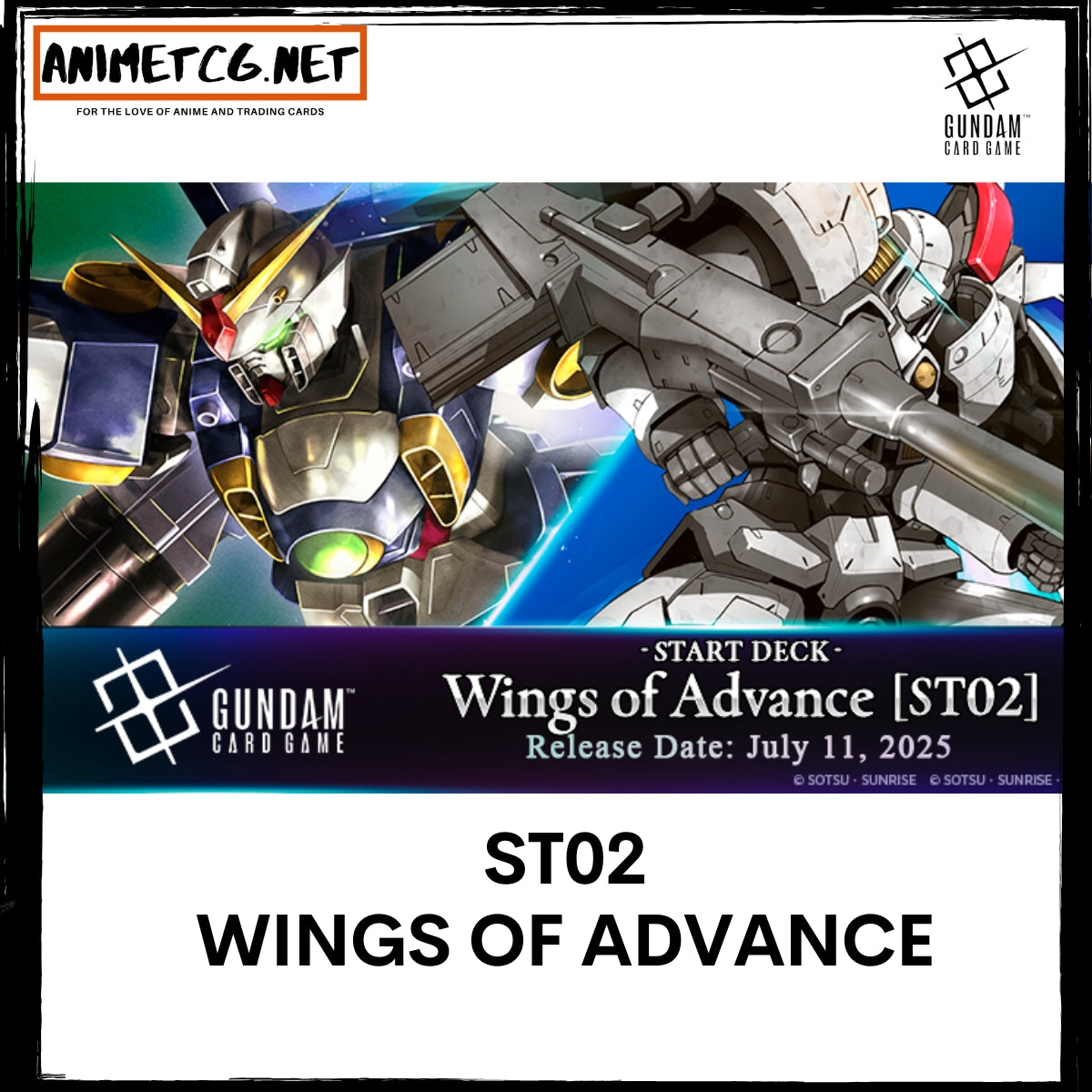 Gundam Card Game ST02 Wings of Advance