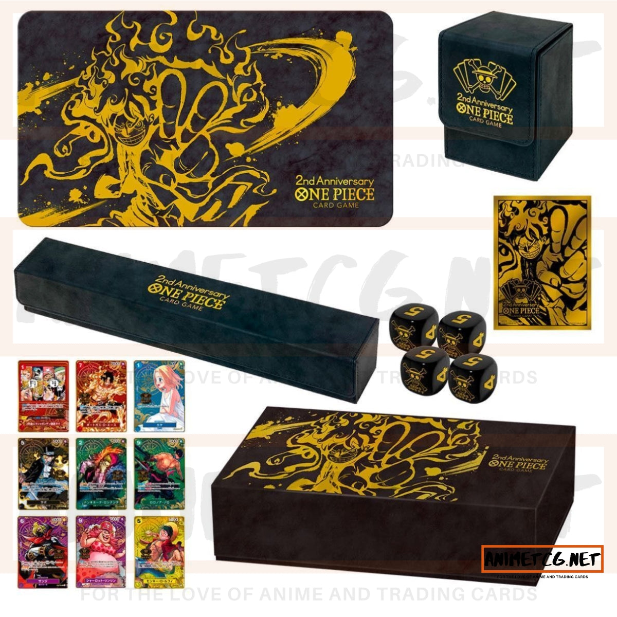 One Piece Card Game: Japanese Version 2nd Anniversary Set with Japanese Cards