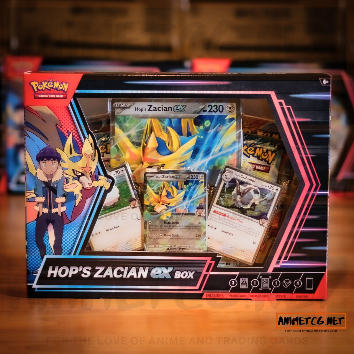 Hop's Zacian ex Pokemon Box