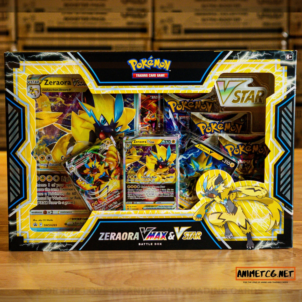 Pokmon TCG: Zeraora VMAX & VSTAR Battle Box (3 Foil Promo Cards, 1 Oversize Foil Card & 4 Booster Packs) Pokmon TCG: Zeraora VMAX & VSTAR Battle Box (3 Foil Promo Cards, 1 Oversize Foil Card & 4 Booster Packs)