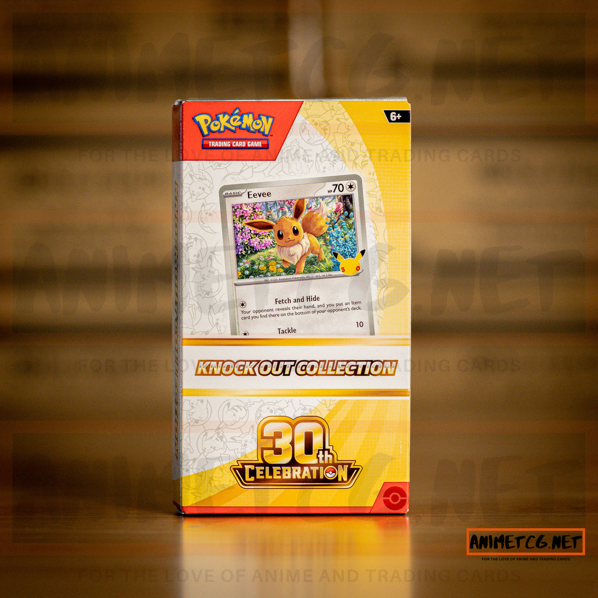 Pokémon TCG: 30th Celebration Knock Out Collection (Eevee) – sealed product front view | AnimeTCG.net