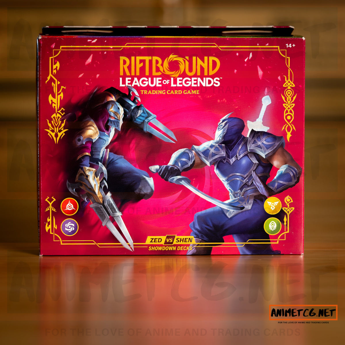 Riftbound TCG: League of Legends Vendetta Showdown Decks: Zed vs Shen – sealed product front view | AnimeTCG.net