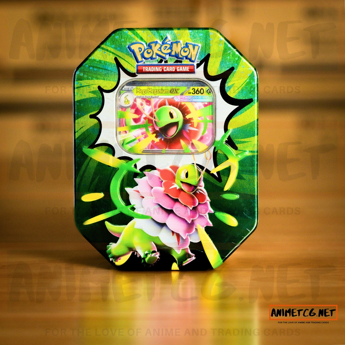 Pokémon TCG: Mega Evolution – Ascended Heroes Tin (Mega Meganium ex)