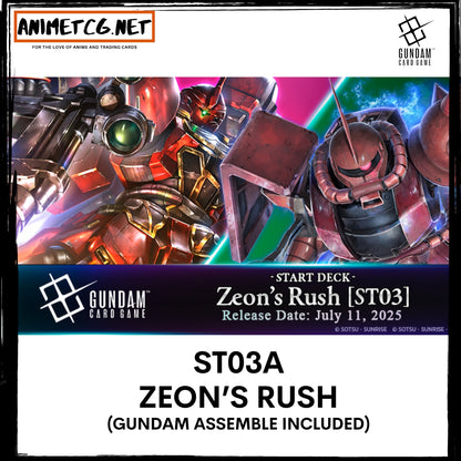 Gundam Card Game ST03A Zeon's Rush