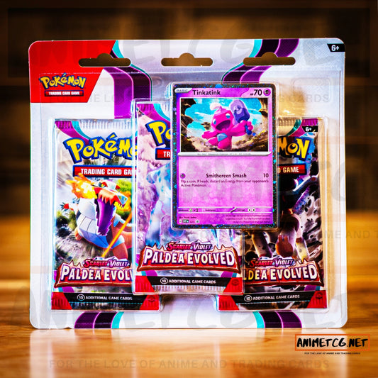 Pokémon TCG: Paldea Evolved SV02 Three Pack Blister Tinkatink