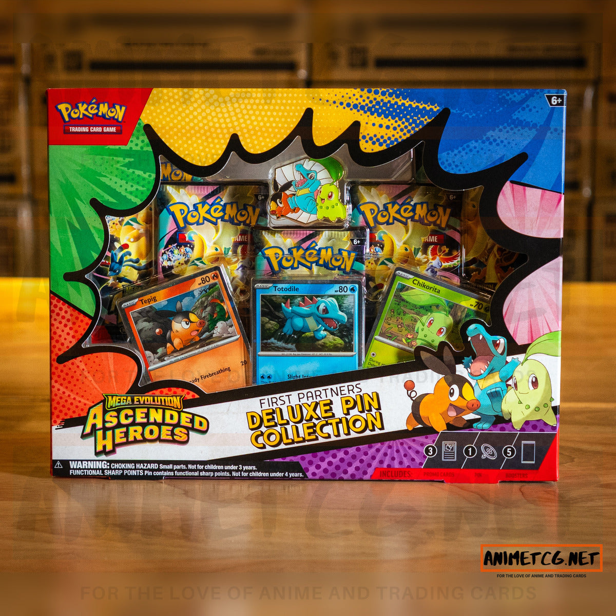 Pokémon TCG Mega Evolution Ascended Heroes First Partners Deluxe Pin Collection - animetcg.net