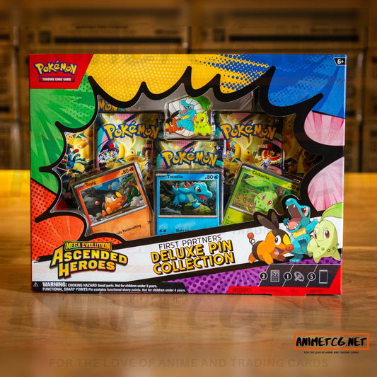 Pokémon TCG Mega Evolution Ascended Heroes First Partners Deluxe Pin Collection - animetcg.net