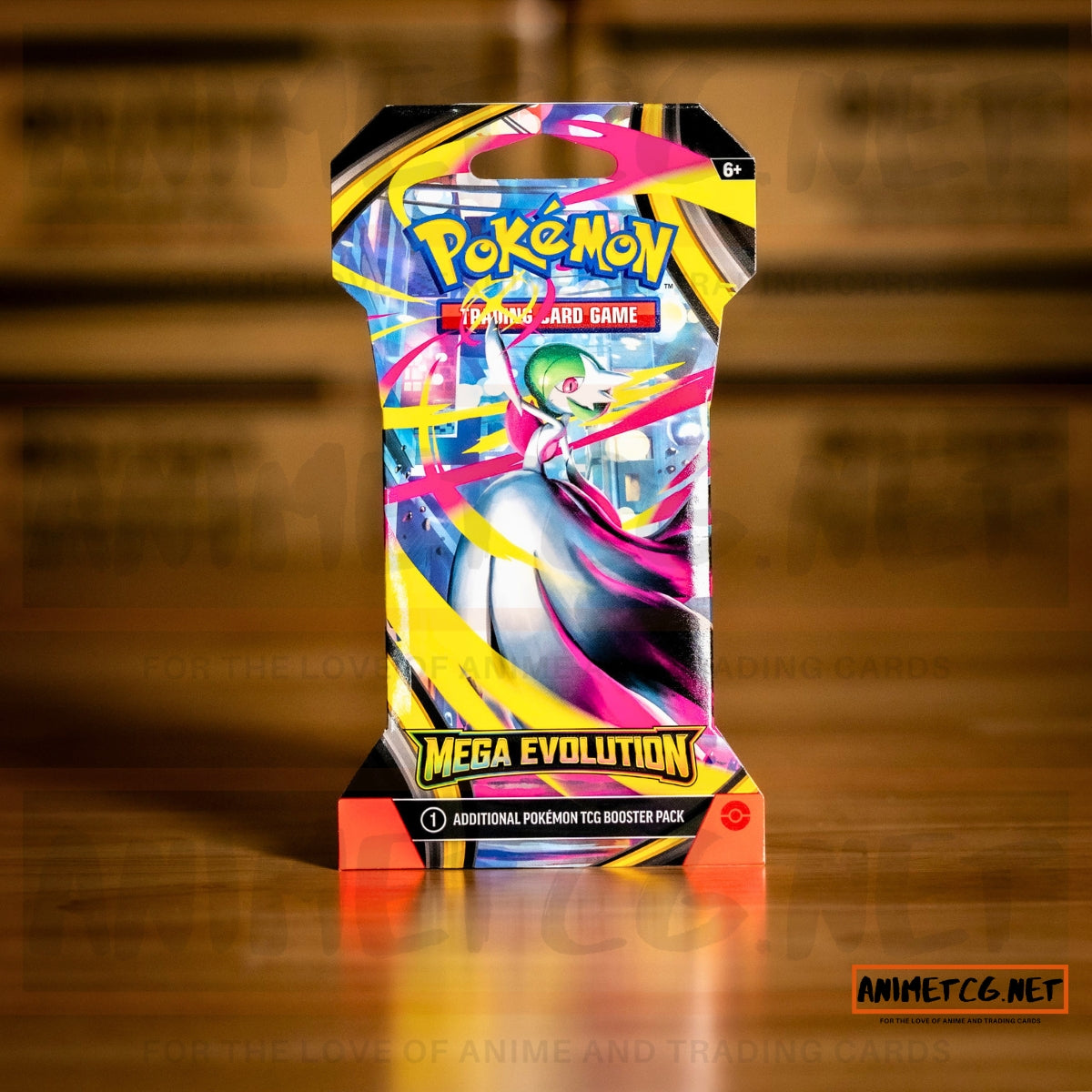 Pokémon TCG Mega Evolution ME01 sleeved booster pack with Mega Gardevoir art
